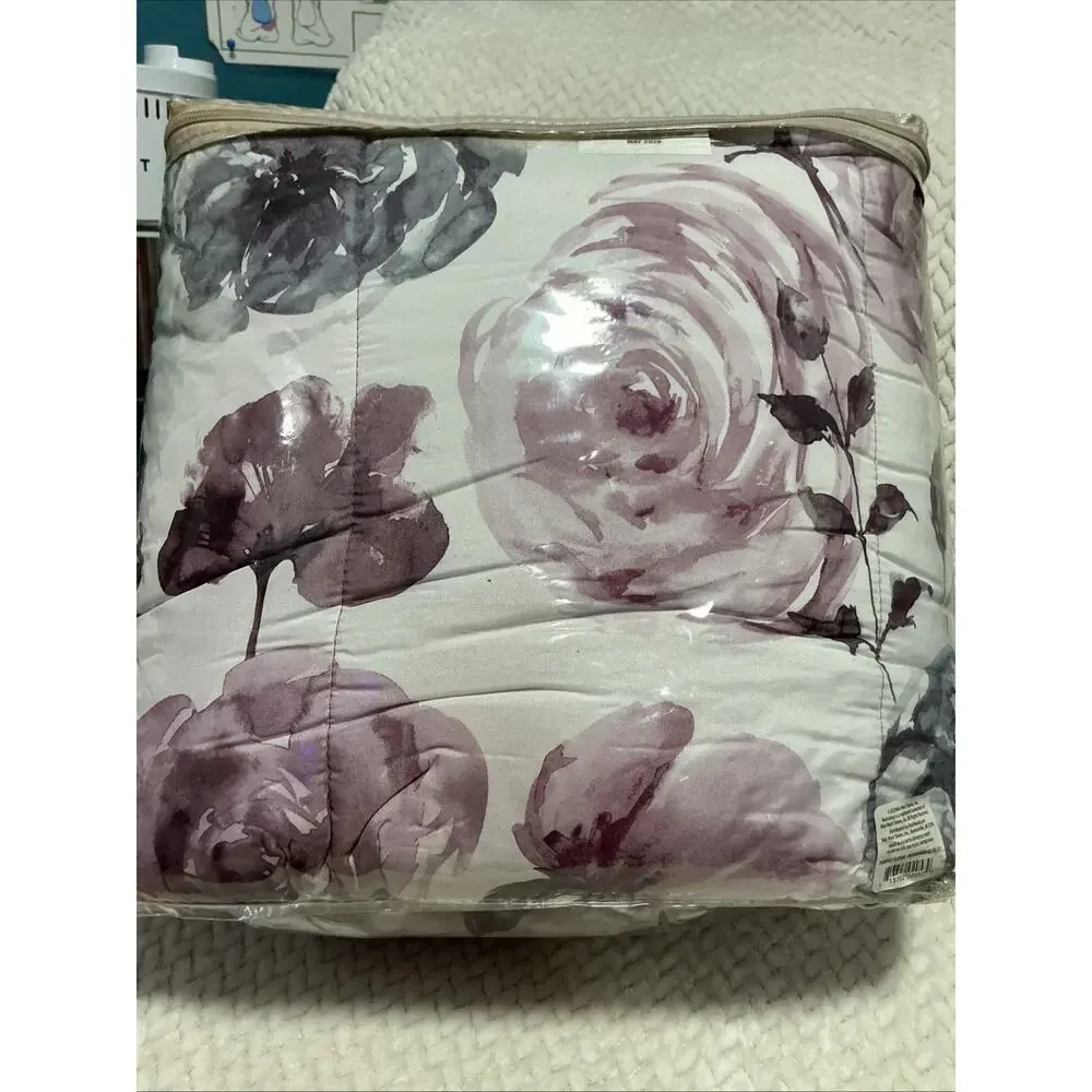 mainstays bed in a bag queen Flower Bedding Set NWT 3634